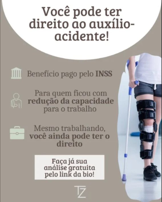 Publicação: você pode ter direito ao auxílio-acidente